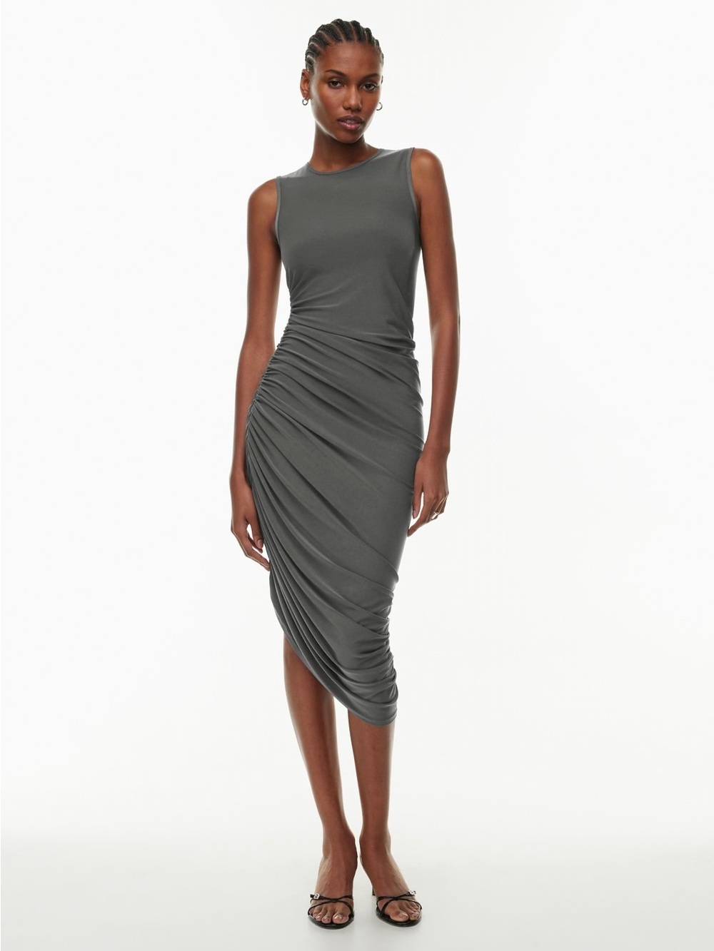 Aritzia Smooth Matter Eavesdrop Dress grey size: Medium